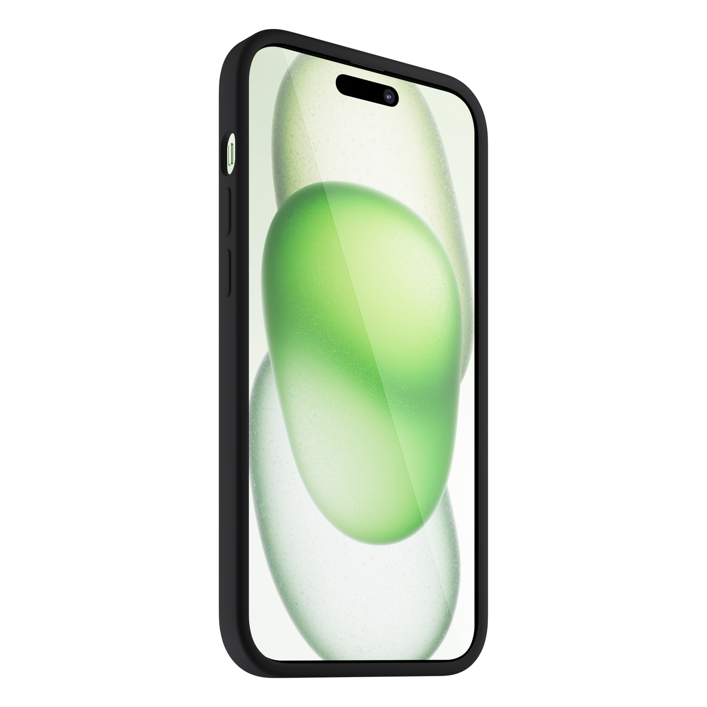 NEXT ONE silicone case MagSafe compatible for iPhone 15 Plus | Black