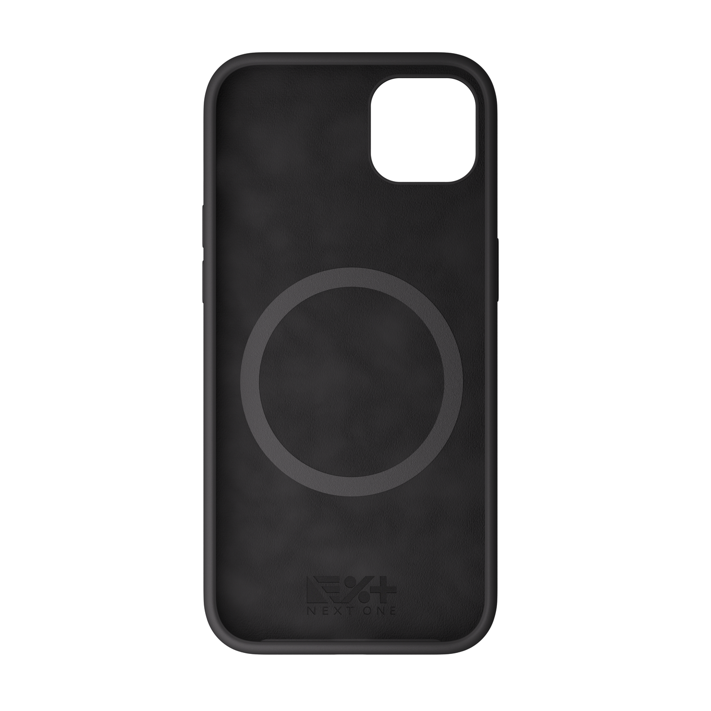 NEXT ONE silicone case MagSafe compatible for iPhone 15 Plus | Black