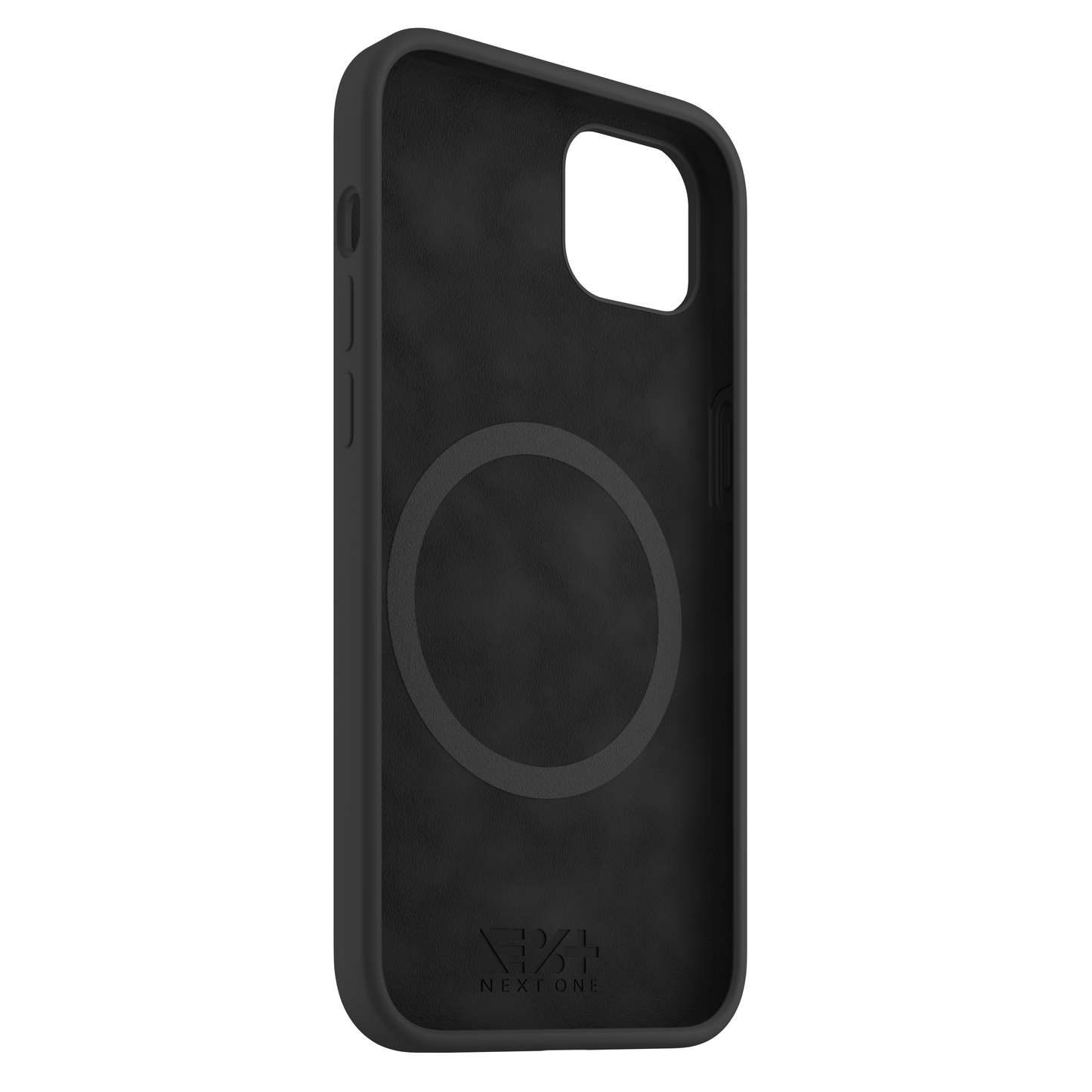 NEXT ONE silicone case MagSafe compatible for iPhone 15 Plus | Black