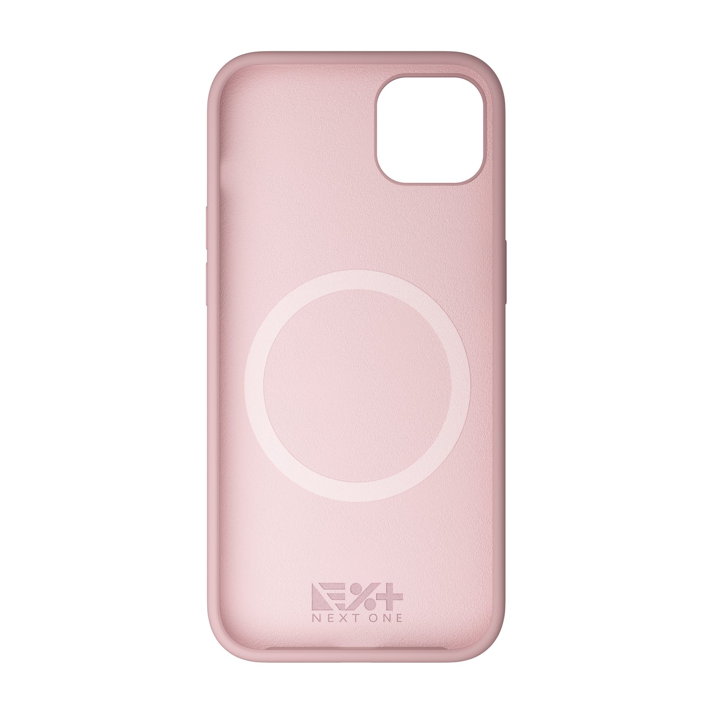 NEXT ONE silicone case MagSafe compatible for iPhone 15 Plus | Pink
