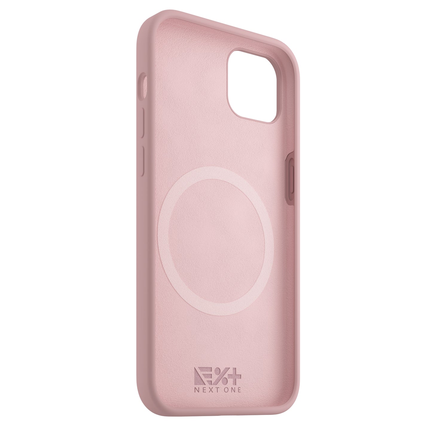 NEXT ONE silicone case MagSafe compatible for iPhone 15 Plus | Pink