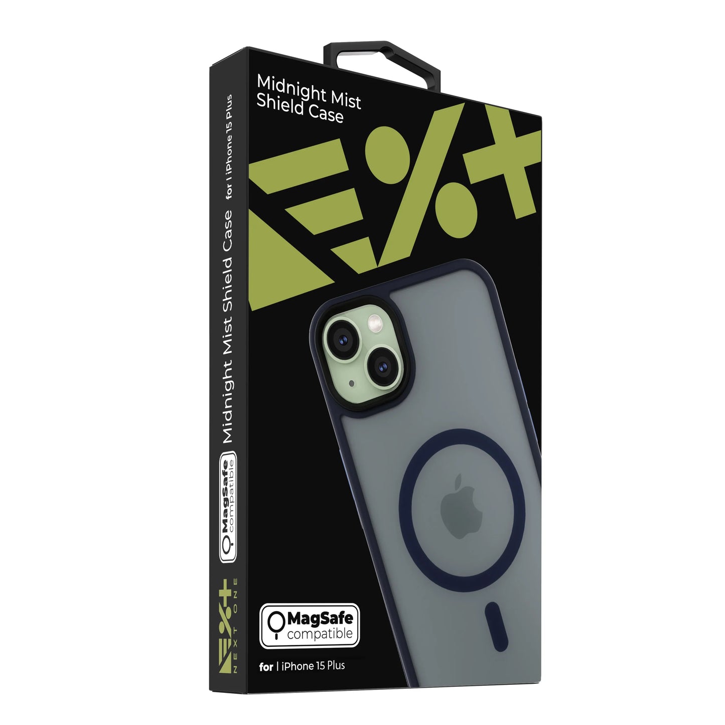NEXT ONE mist shield case MagSafe compatible for iPhone 15 Plus | Midnight