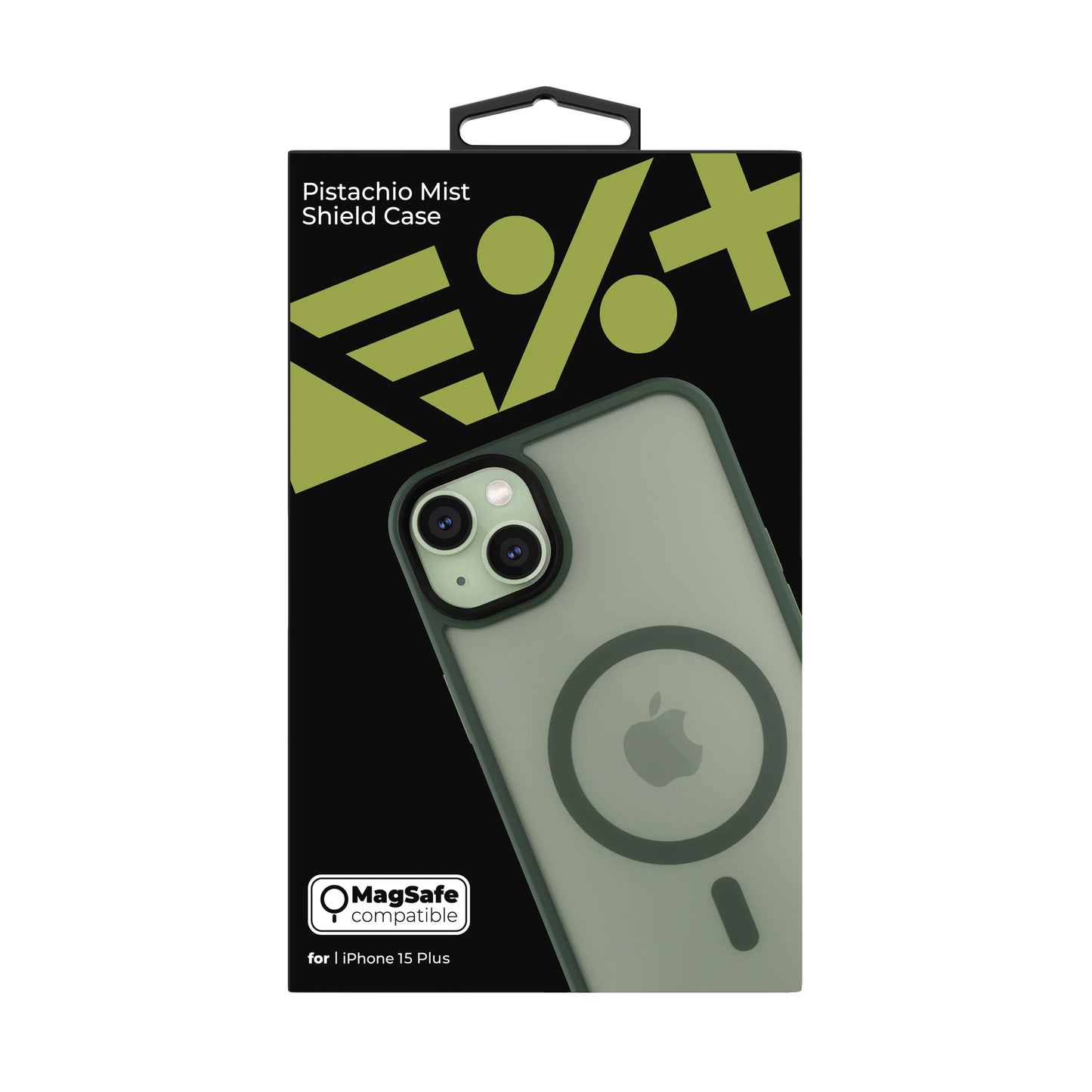 NEXT ONE mist shield case MagSafe compatible for iPhone 15 Plus | Pistachio