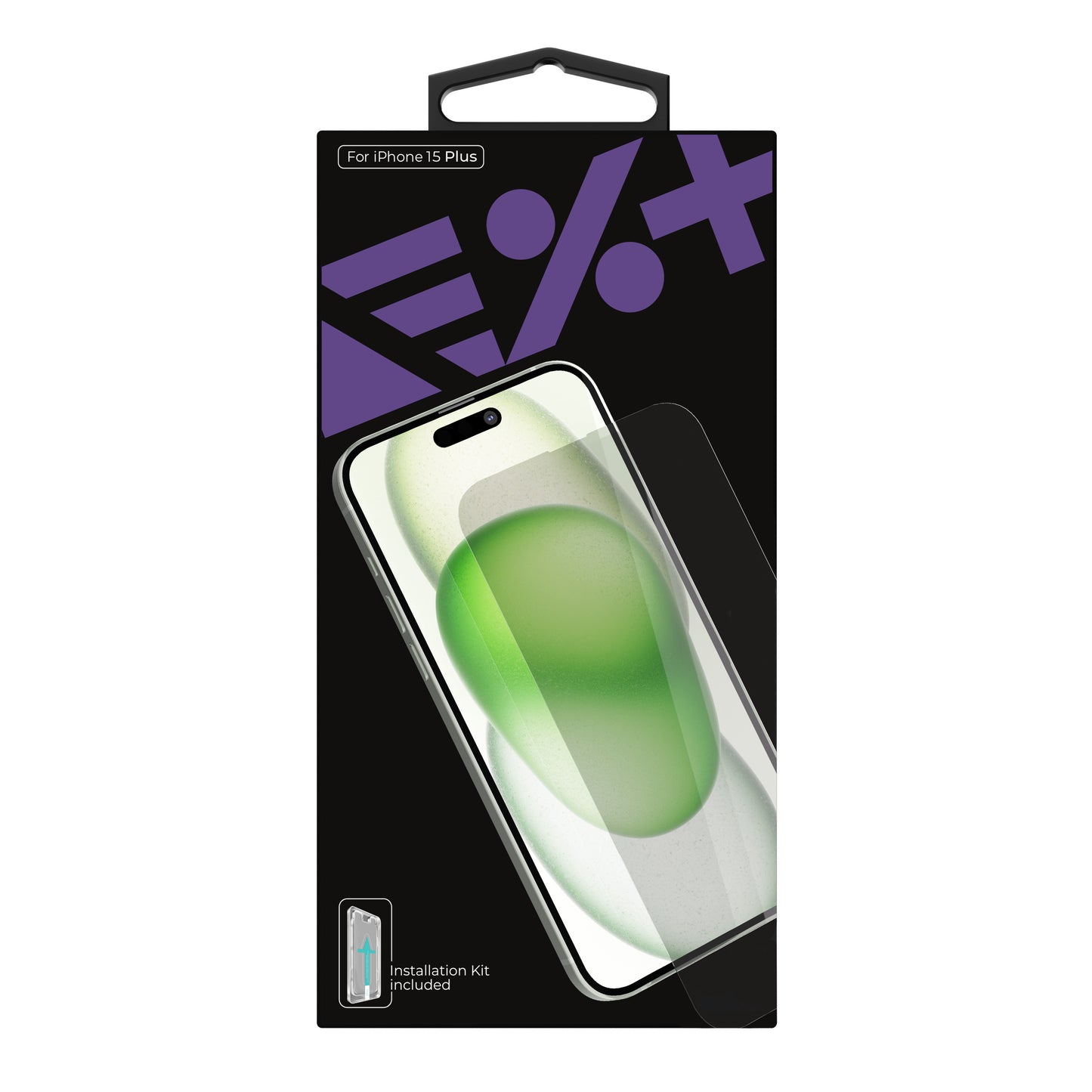 NEXT ONE Tempered glass screen protector for iPhone 15 Plus