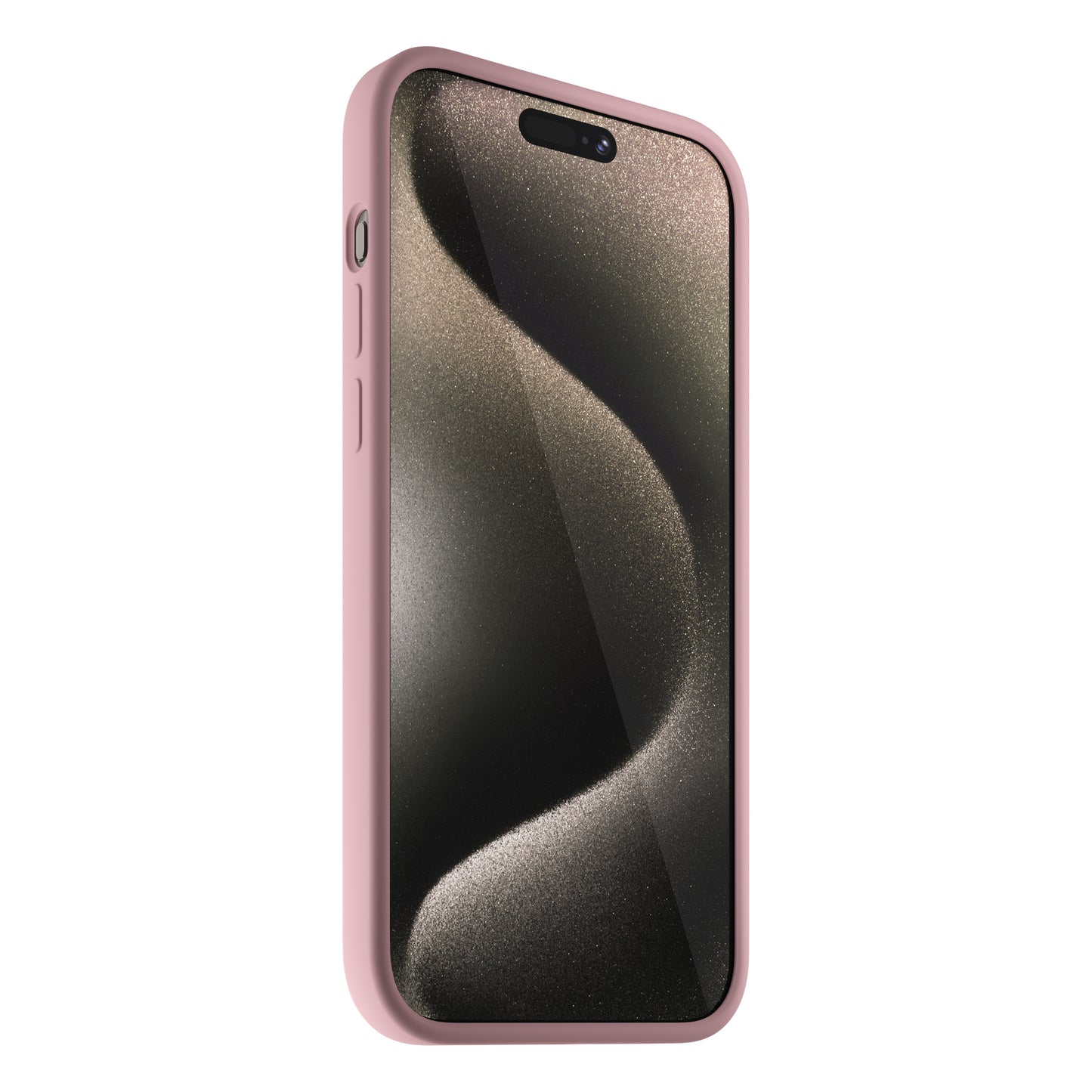 NEXT ONE silicone case MagSafe compatible for iPhone 15 Pro Max | Pink
