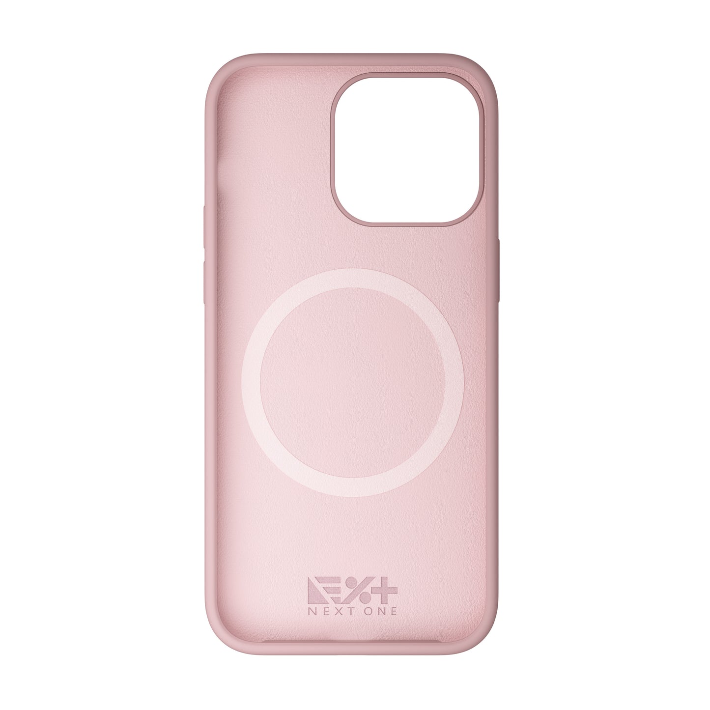 NEXT ONE silicone case MagSafe compatible for iPhone 15 Pro Max | Pink