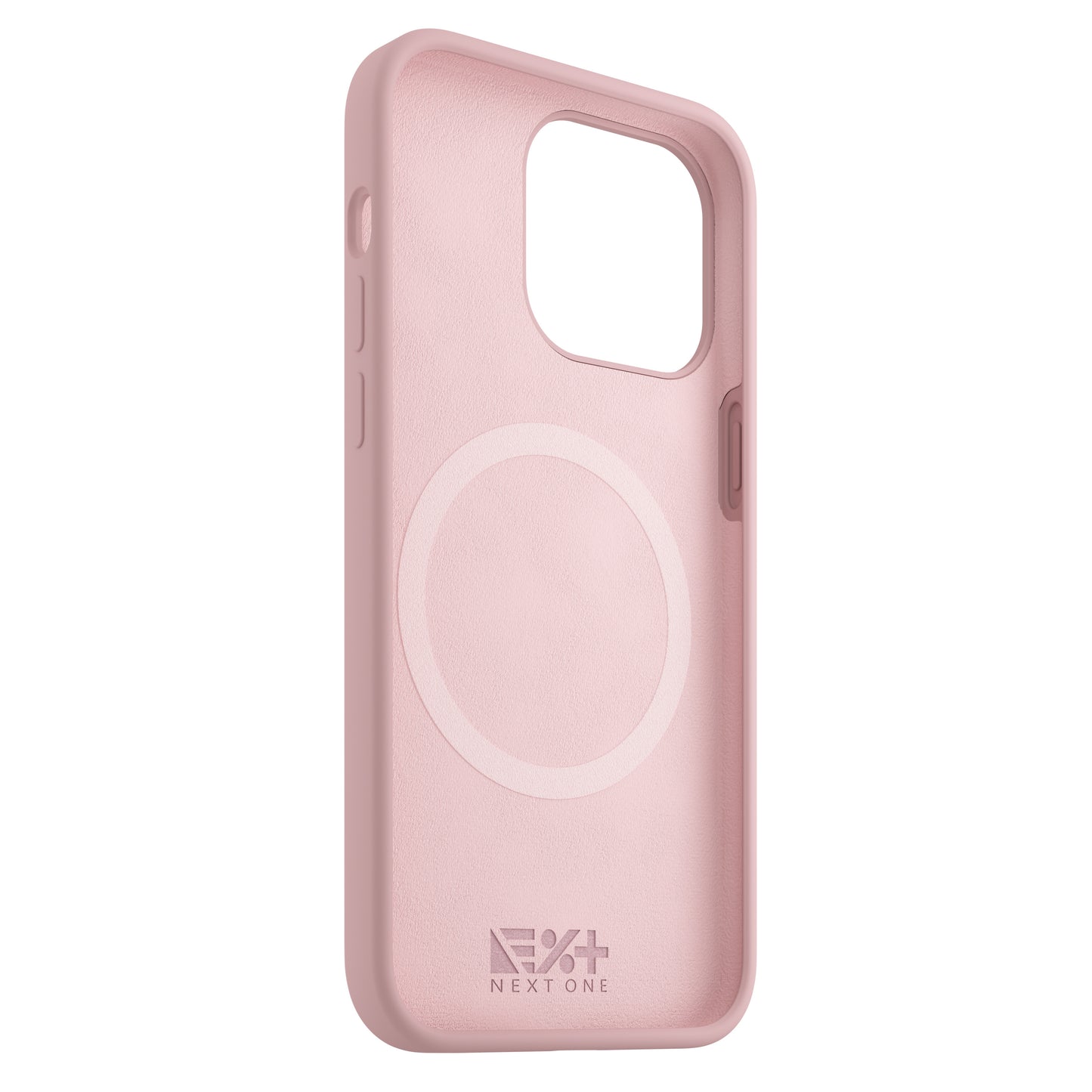 NEXT ONE silicone case MagSafe compatible for iPhone 15 Pro Max | Pink