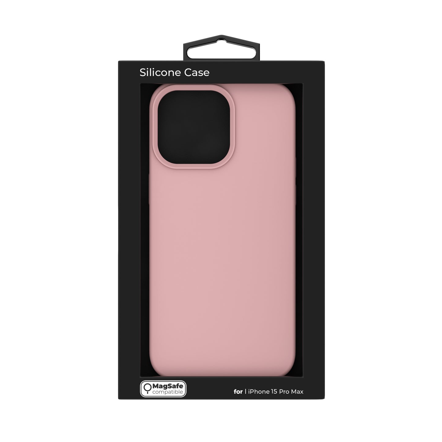 NEXT ONE silicone case MagSafe compatible for iPhone 15 Pro Max | Pink