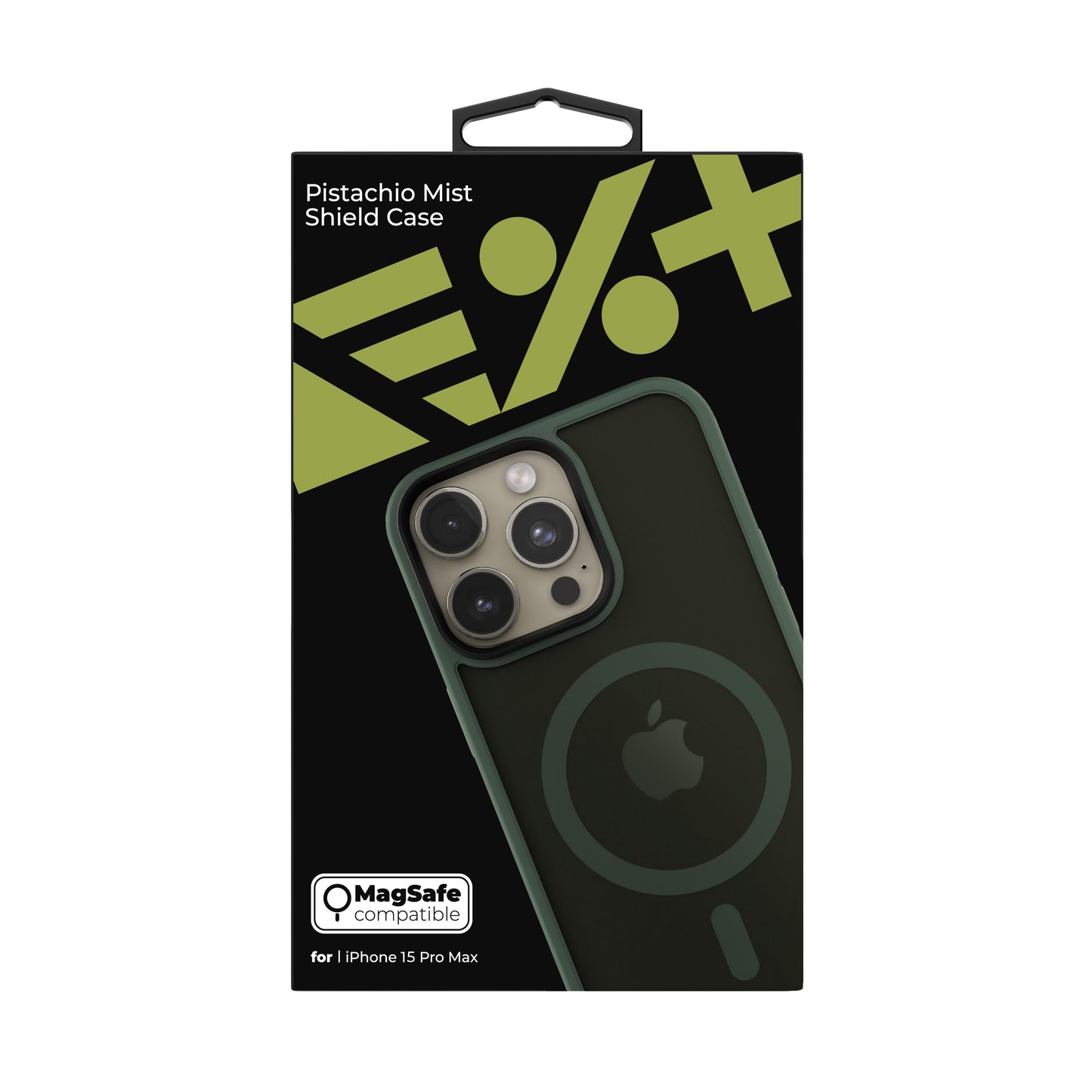 NEXT ONE mist shield case MagSafe compatible for iPhone 15 Pro Max | Pistachio