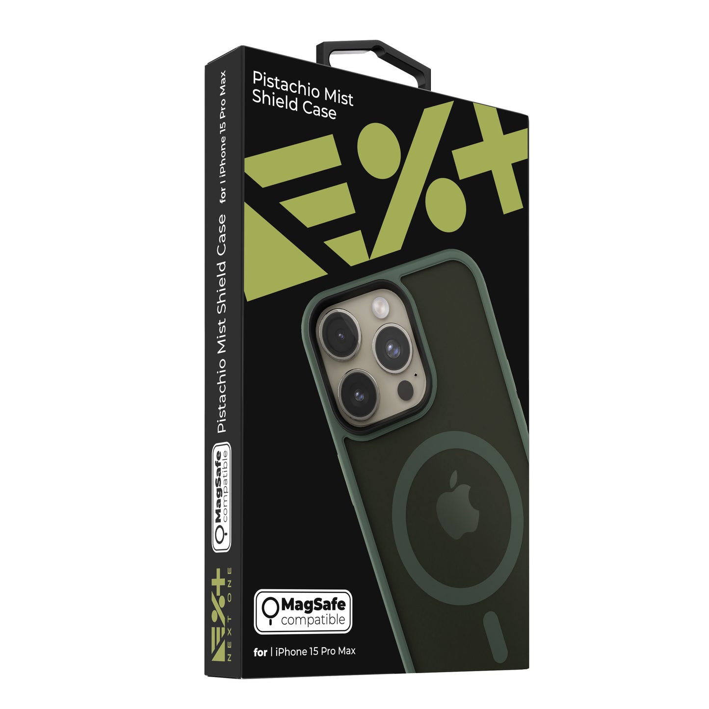 NEXT ONE mist shield case MagSafe compatible for iPhone 15 Pro Max | Pistachio