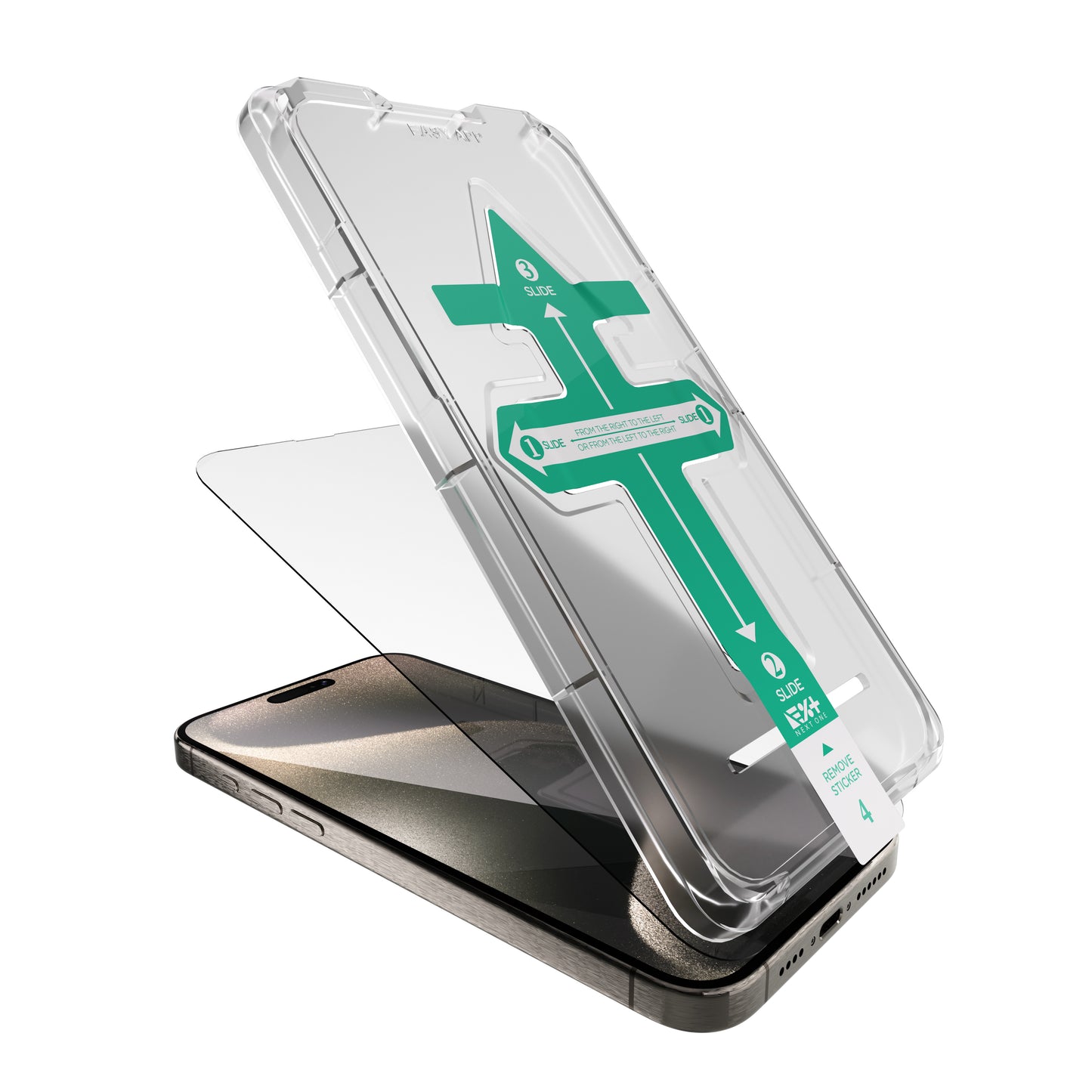 NEXT ONE Tempered glass screen protector for iPhone 15 Pro Max
