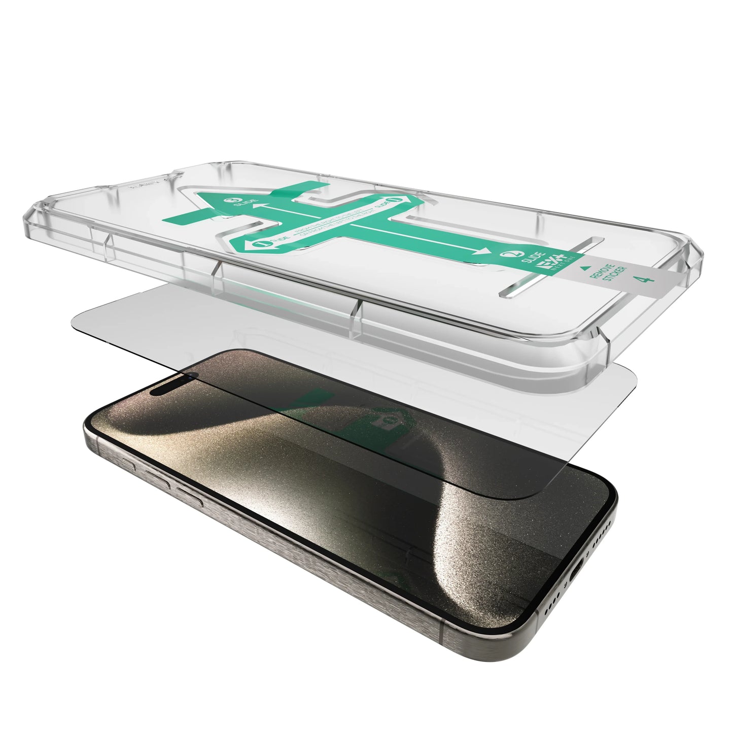 NEXT ONE Tempered glass screen protector for iPhone 15 Pro Max