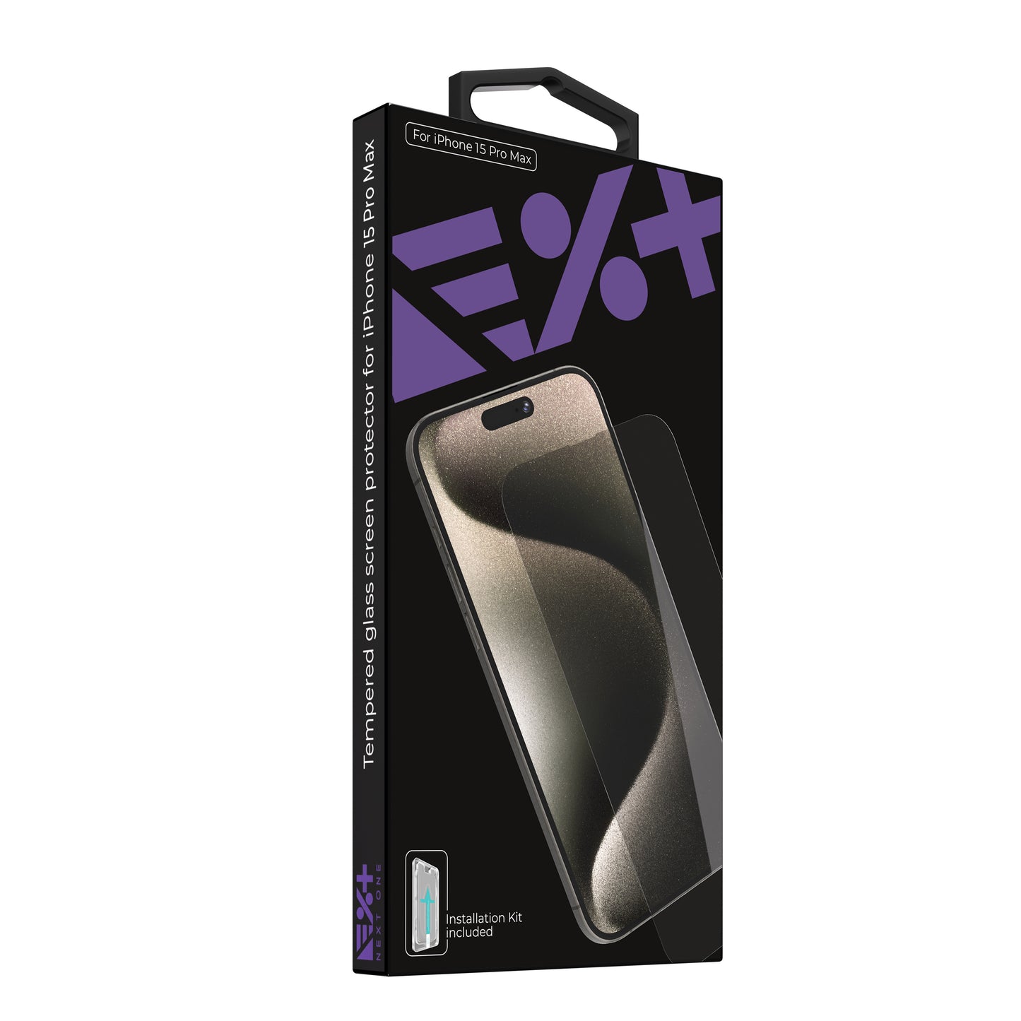 NEXT ONE Tempered glass screen protector for iPhone 15 Pro Max