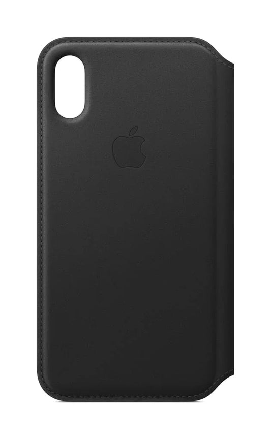 Apple iPhone XS Leather Folio - Black