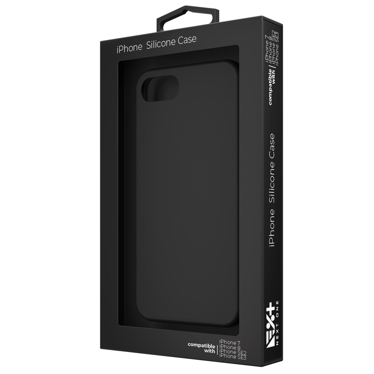 NEXT ONE BLACK SILICON CASE FOR IPHONE SE 2ND GEN.