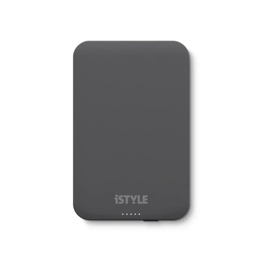 iStyle 5000mAh ALUMINIUM MAGNETIC WIRELESS POWERBANK - SPACE GRAY