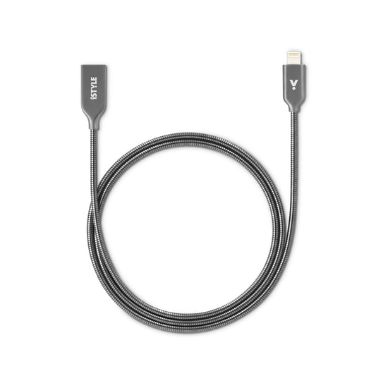 iSTYLE Lightning Metal Cable 1,2m - space gray 2019