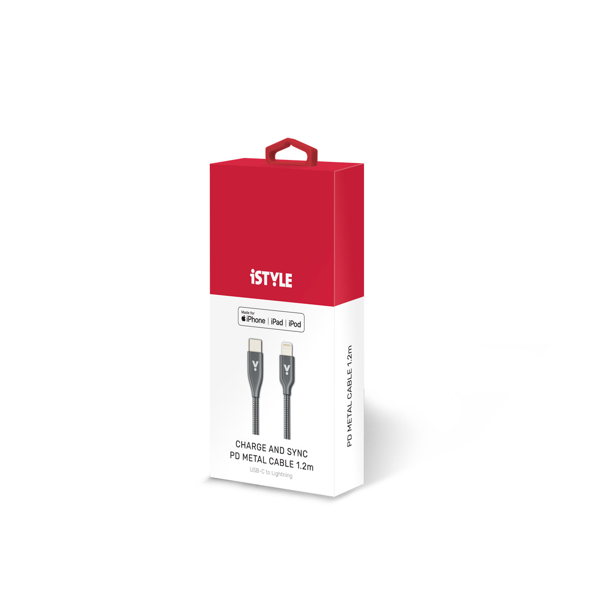 "iStyle USB-C to Lightning Metal Cable 1,2m - space gray"
