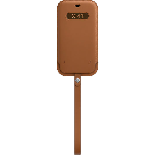 Apple iPhone 12 Pro Max Leather Sleeve - MagSafe - Saddle Brown