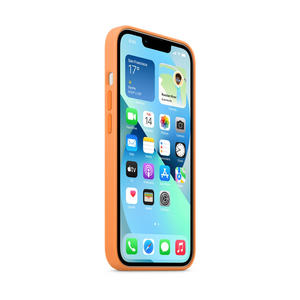 iPhone 13 Silicone Case with MagSafe Marigold