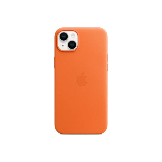 iPhone 14 Plus Leather Case with MagSafe - Orange