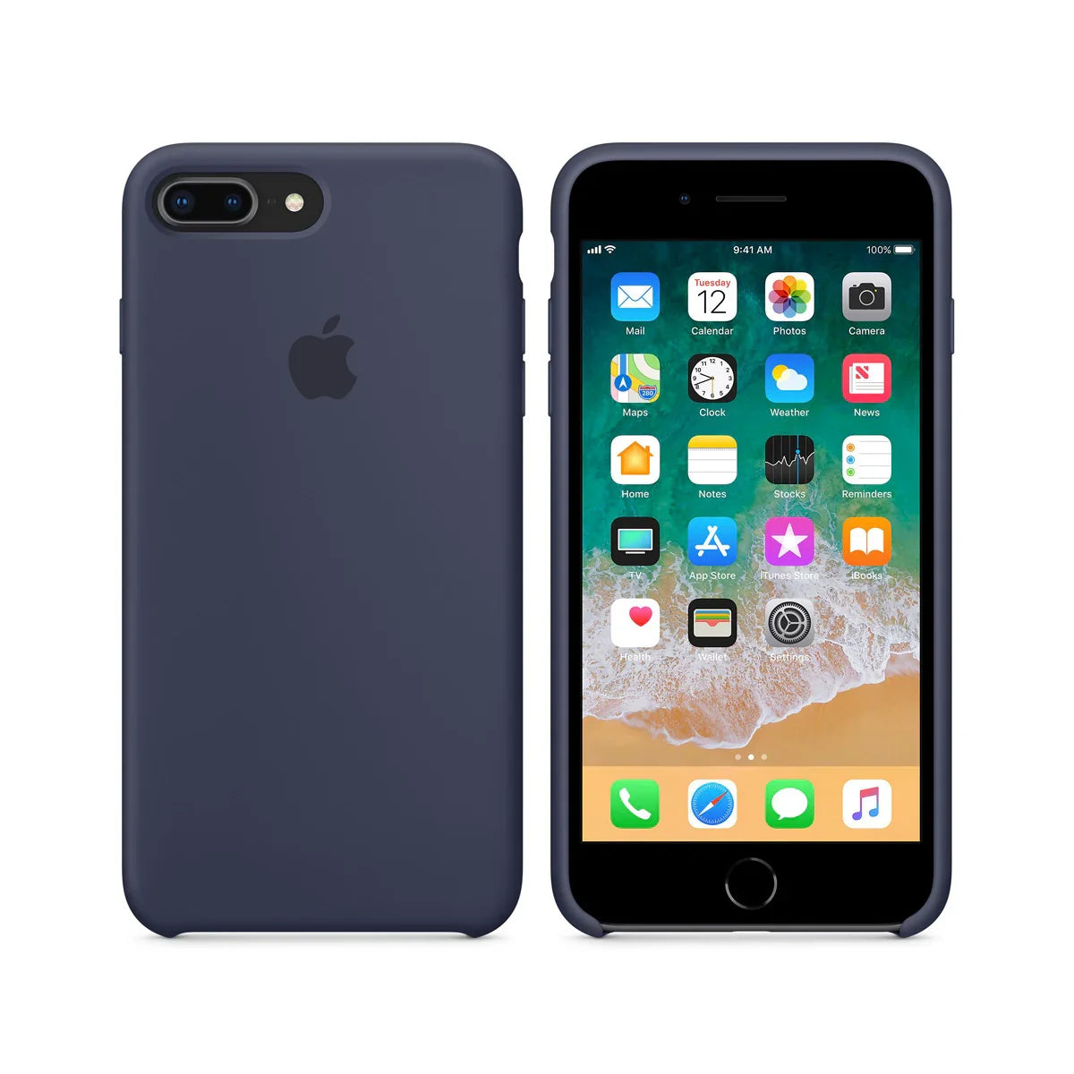 Apple iPhone 8 Plus/7 Plus Silicone Case - Midnight Blue
