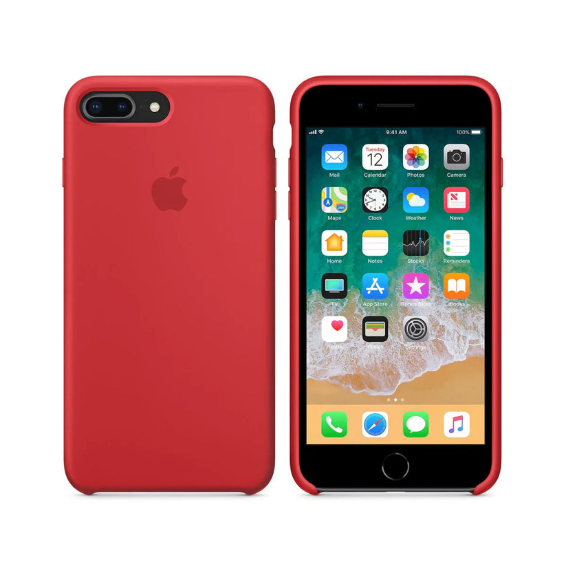 Apple iPhone 8 Plus/7 Plus Silicone Case - (PRODUCT)RED