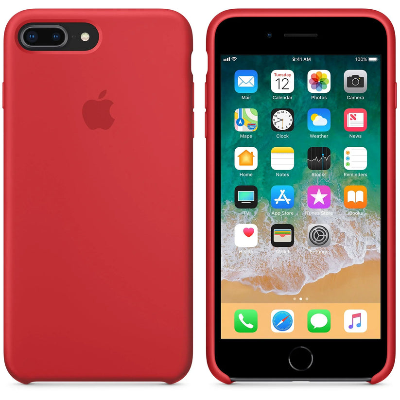 Apple iPhone 8 Plus/7 Plus Silicone Case - (PRODUCT)RED