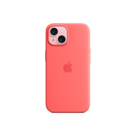 iPhone 15 Silicone Case with MagSafe - Guava