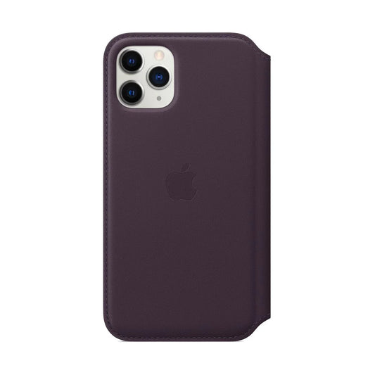 Apple iPhone 11 Pro Leather Folio - Aubergine