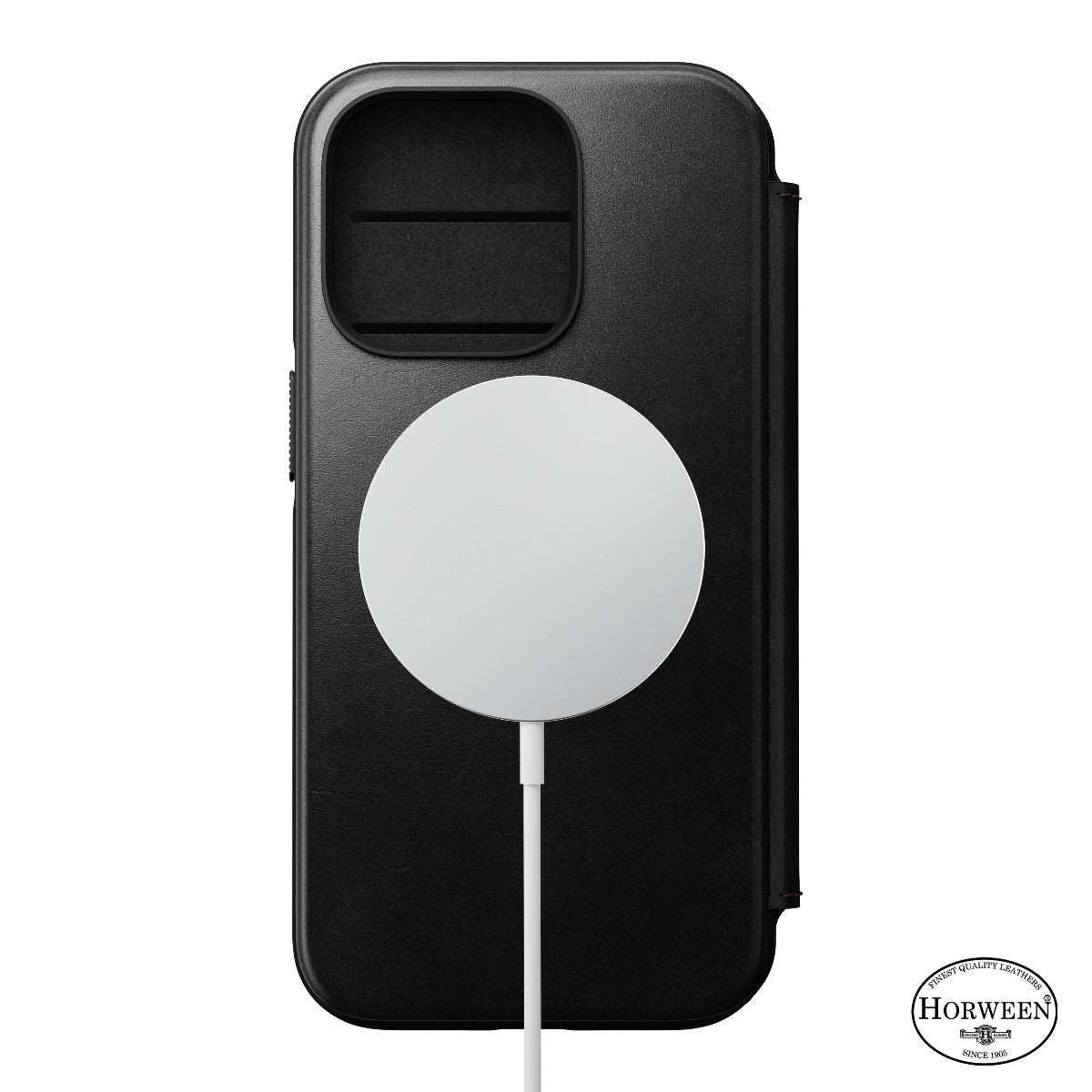 Nomad Leather MS Folio, black - iPhone 14 Pro
