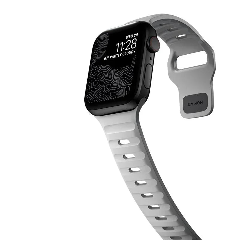 Nomad Sport Strap M/L, grey - Apple Watch Ultra (49mm) 8/7 (45mm)/6/SE/5/4 (44mm)/3/2/1 (42mm)