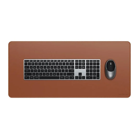 Satechi Vegan-Leather Premium Desk Mat - Brown