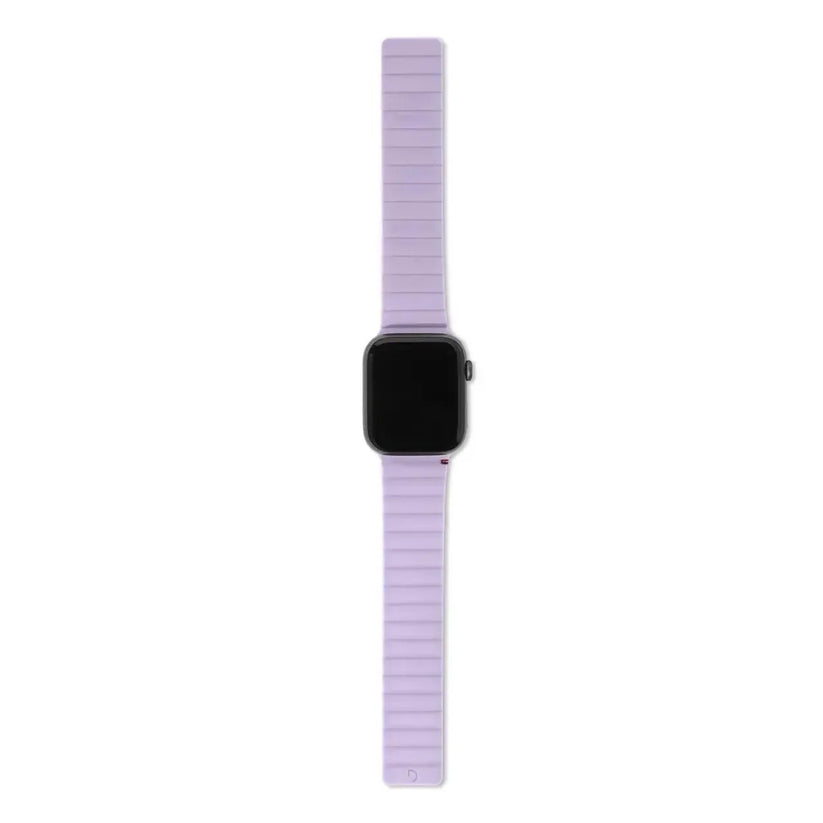 Silicone Magnet Traction Strap Lite for AppleWatch 45/44/42 mm Gen 1-7 - SE | Lavender