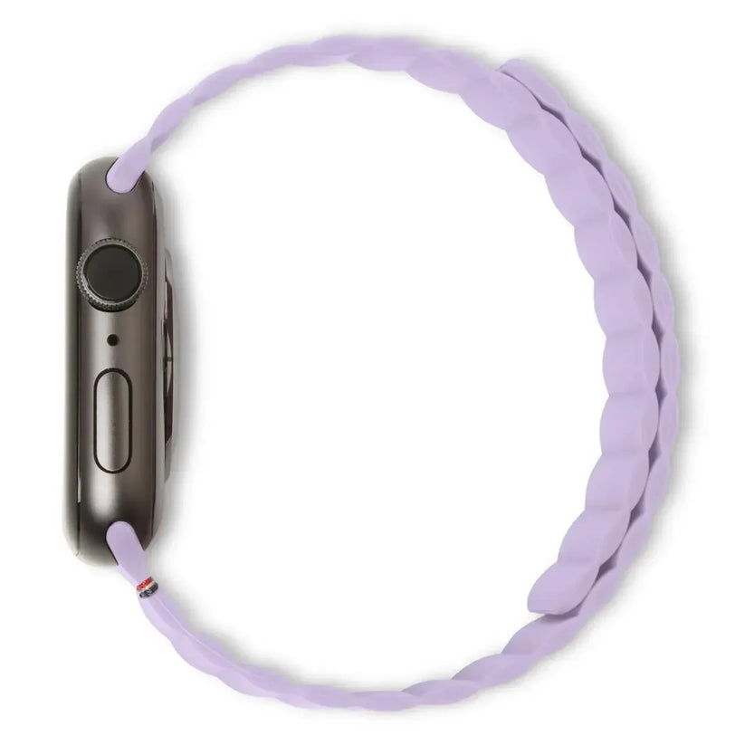 Silicone Magnet Traction Strap Lite for AppleWatch 45/44/42 mm Gen 1-7 - SE | Lavender