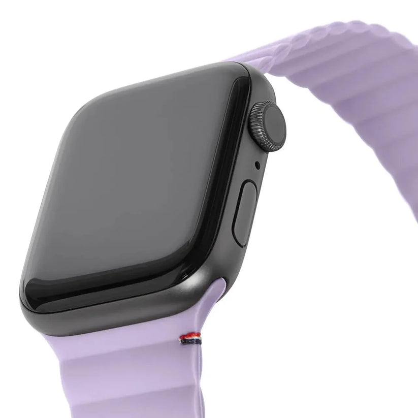 Silicone Magnet Traction Strap Lite for AppleWatch 45/44/42 mm Gen 1-7 - SE | Lavender