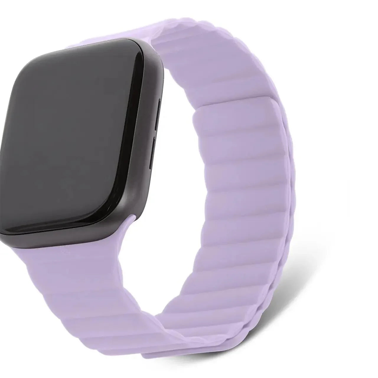 Silicone Magnet Traction Strap Lite for AppleWatch 45/44/42 mm Gen 1-7 - SE | Lavender