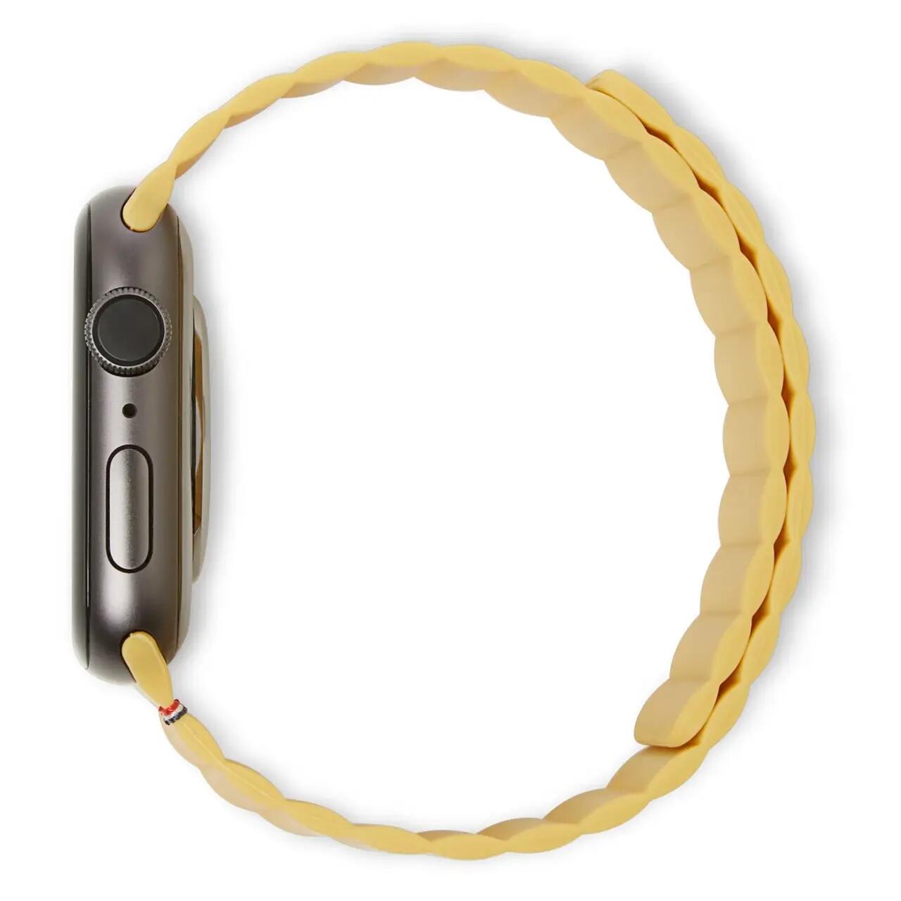 Silicone Magnet Traction Strap Lite for AppleWatch 45/44/42 mm Gen 1-7 - SE Sweet Corn