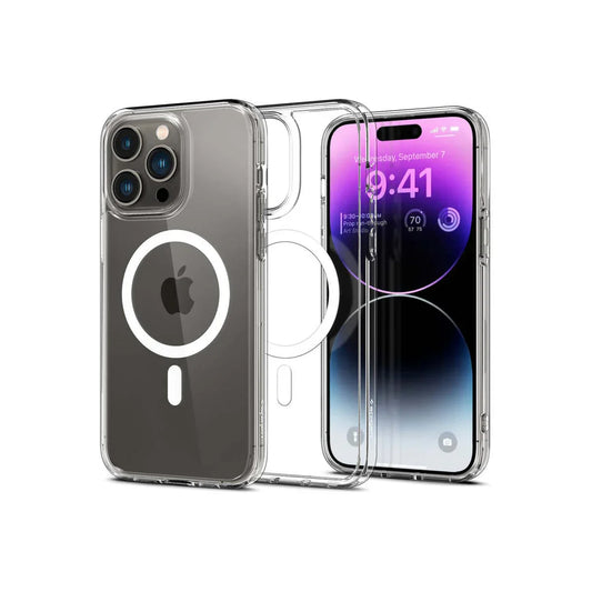 Spigen Crystal Hybrid MagSafe, white - iPhone 14 Pro Max