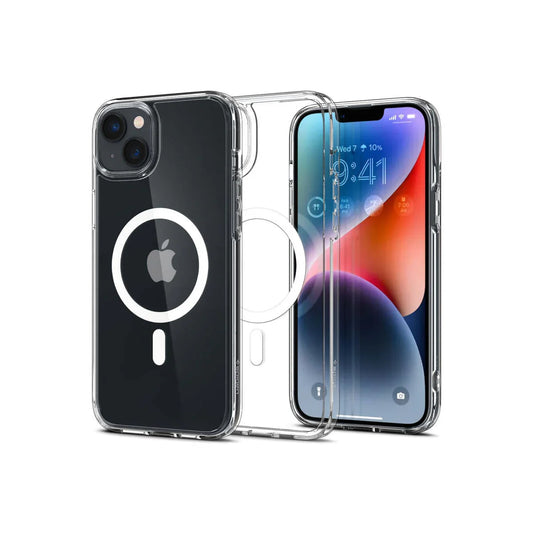 Spigen Crystal Hybrid MagSafe, white - iPhone 14