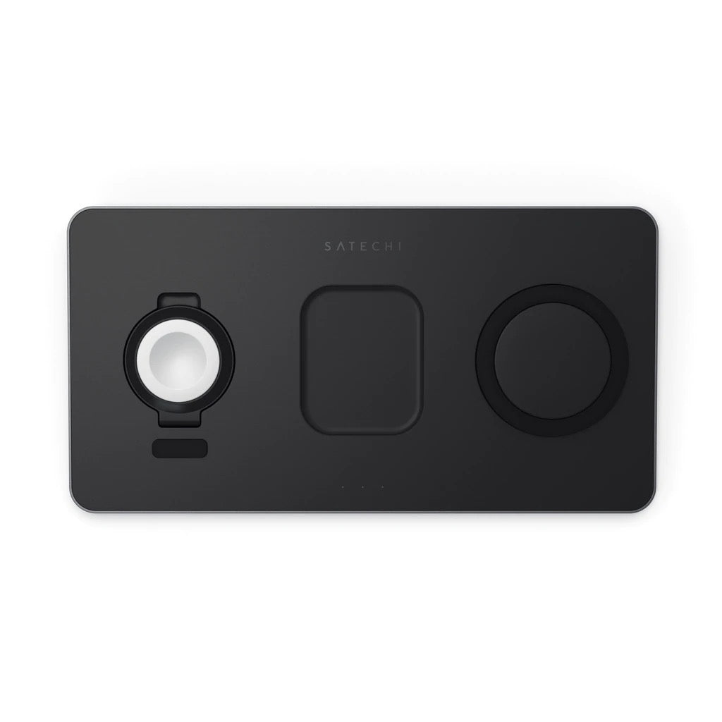 Satechi Trio Wireless Charging Pad (Apple Watch, Airpods, iPhone) - Black