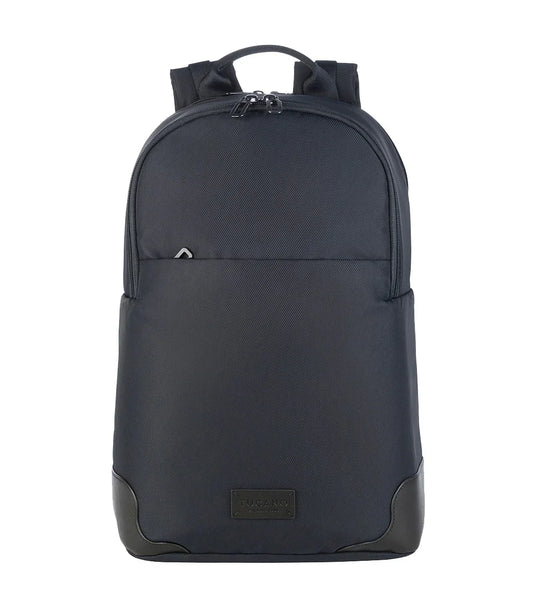 Rucsac Tucano cu elemente de piele, 16", Bleumarin/Negru