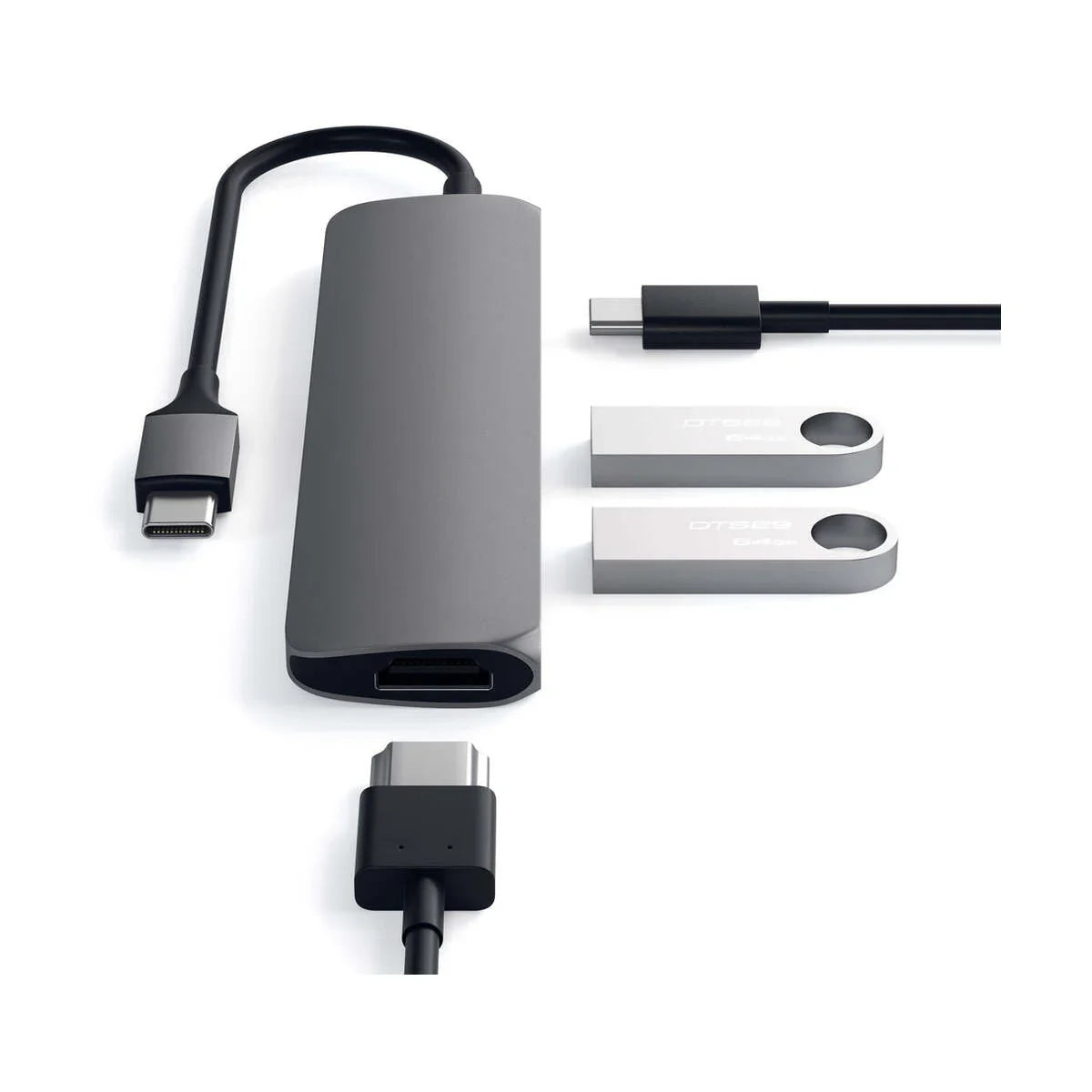 SATECHI Slim Type-c Multi Adap Space Gray