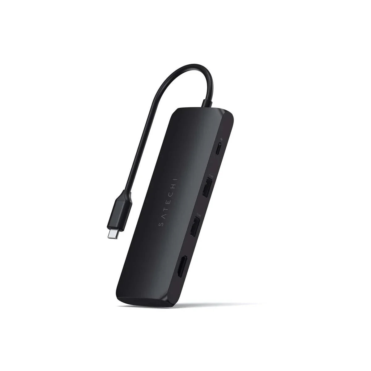 Satechi Aluminium USB-C Hybrid Multiport adapter (SSD Enclosure, HDMI 4K, 2 x USB-A 3.1 Gen 2 up to 10 Gbps) - Black