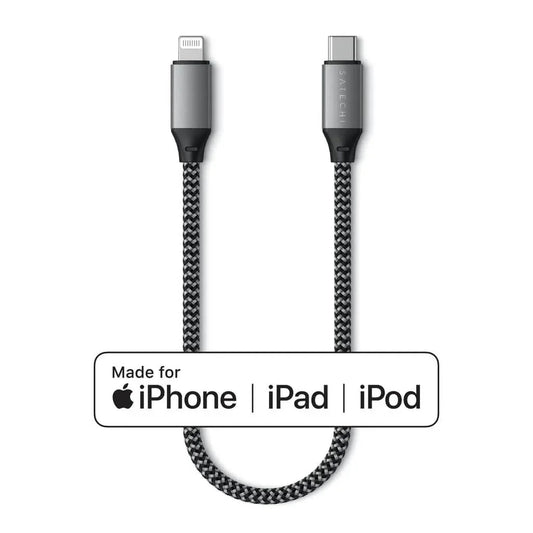 Satechi USB-C to Lightning Short Cable 25cm - Space Gray