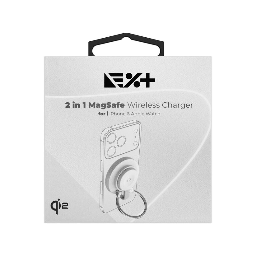 NOA MagSafe 2 in 1 wireless charger for iPhone & Apple Watch - iSTYLE.mk