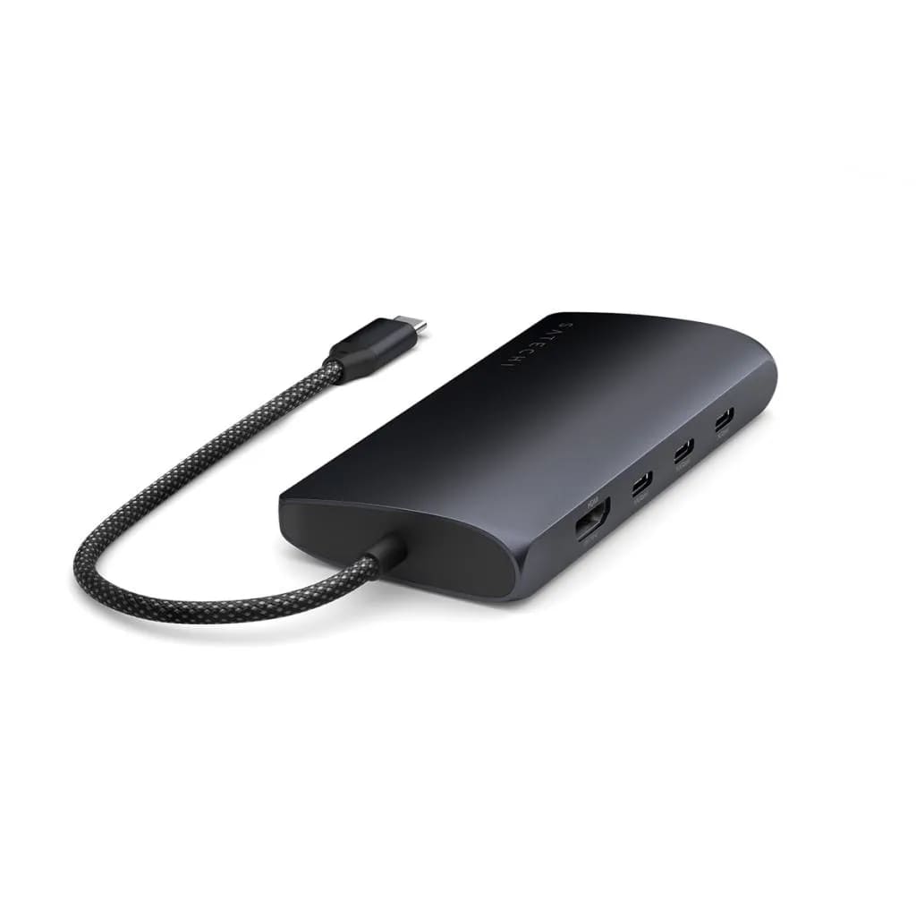 Satechi USB-C MultiPort Adapter 8K with Ethernet V3 - Midnight