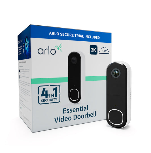 Arlo Essential (Gen.2) Video Doorbell 2K Security wireless - 1 Doorbell - White