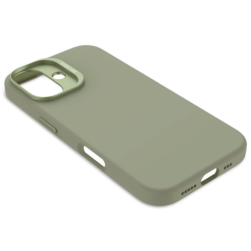 Husa de protectie DECODED din silicon pentru iPhone 16 Plus, Verde