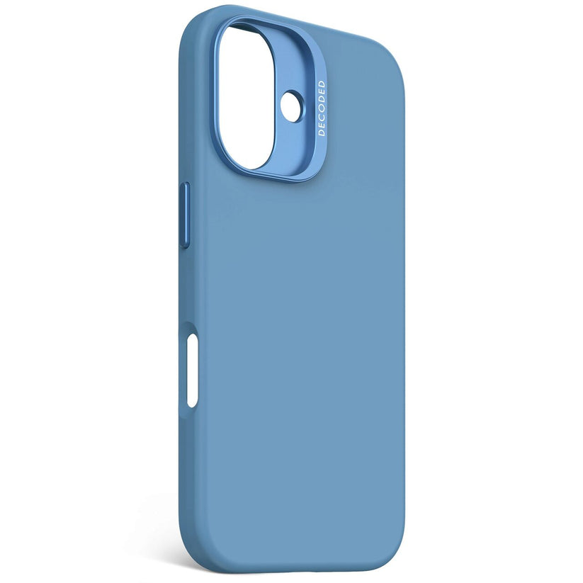 Husa de protectie DECODED din silicon pentru iPhone 16, Albastru